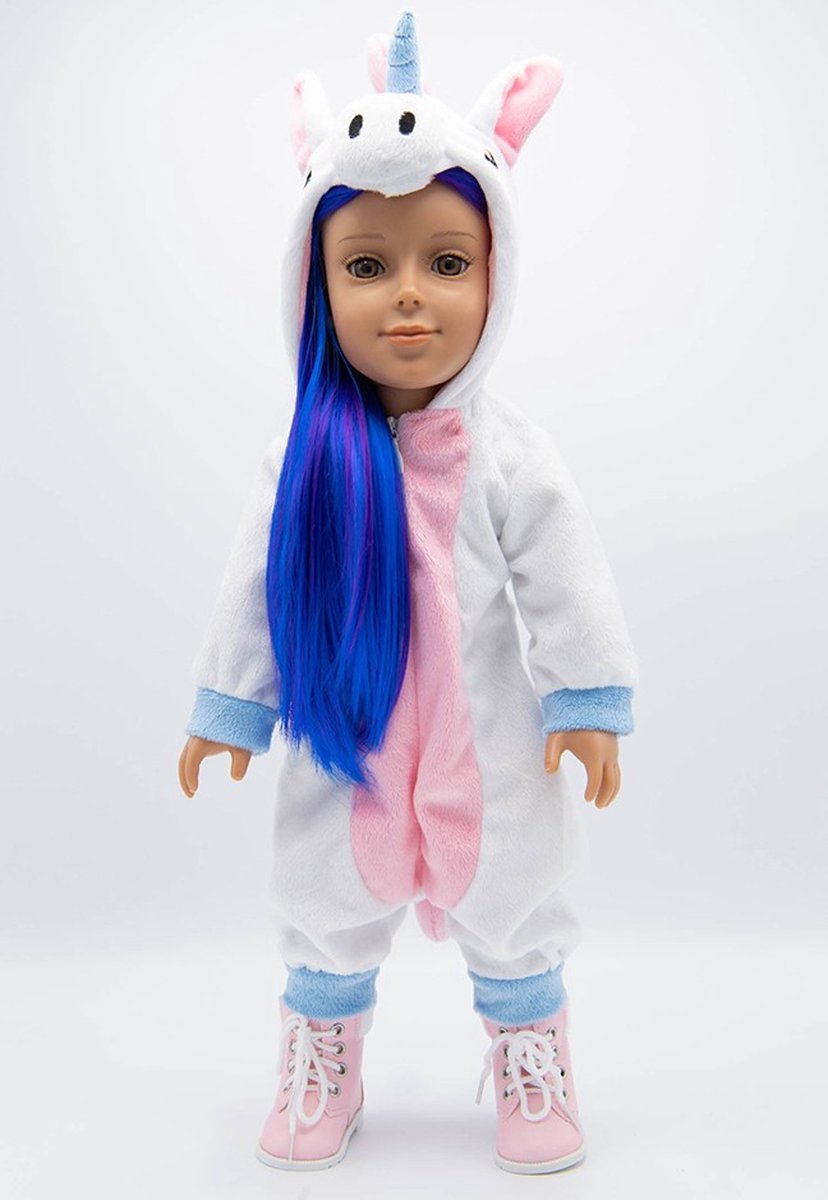 Im A Girly Poppen Kostuum Eenhoorn Roze